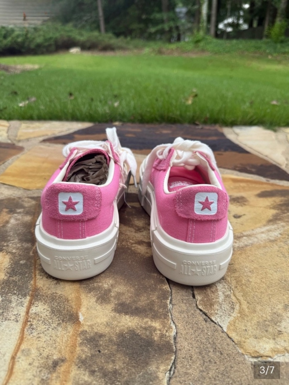 Converse Pink Low-Top Platform Sneakers - Picture 3 of 8